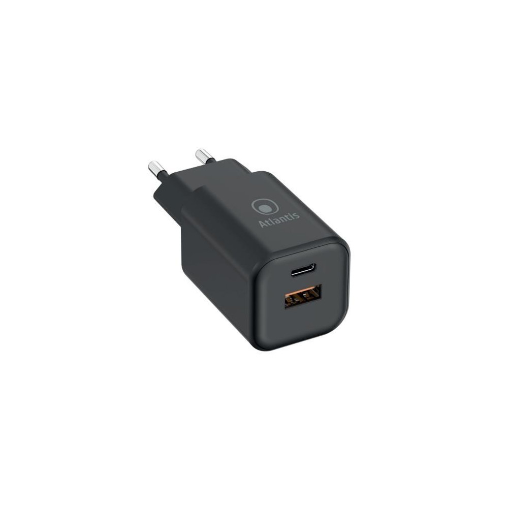 ALIMENTATORE ATLANTIS UNIVERSALE per NOTEBOOK P008-PD65GN-2U AC 65W output 1xUSB 1xUSB-C PD