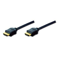 CAVO DIGITUS HDMI TO HDMI,M/M, 2MT, 4K 3D ETHERNET, CONNETTORI DORATI,TRIPLA SCHERMATURA, NERO, AK330107020S