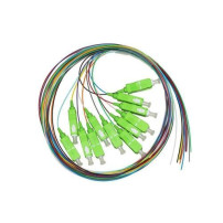 SET 12 CAVI PIGTAIL FIBRA OTTICA COLORATI CONNETTORI SC APC SINGLEMODE 9/125 OS2 SIMPLEX 2 MT - LKSC12APC