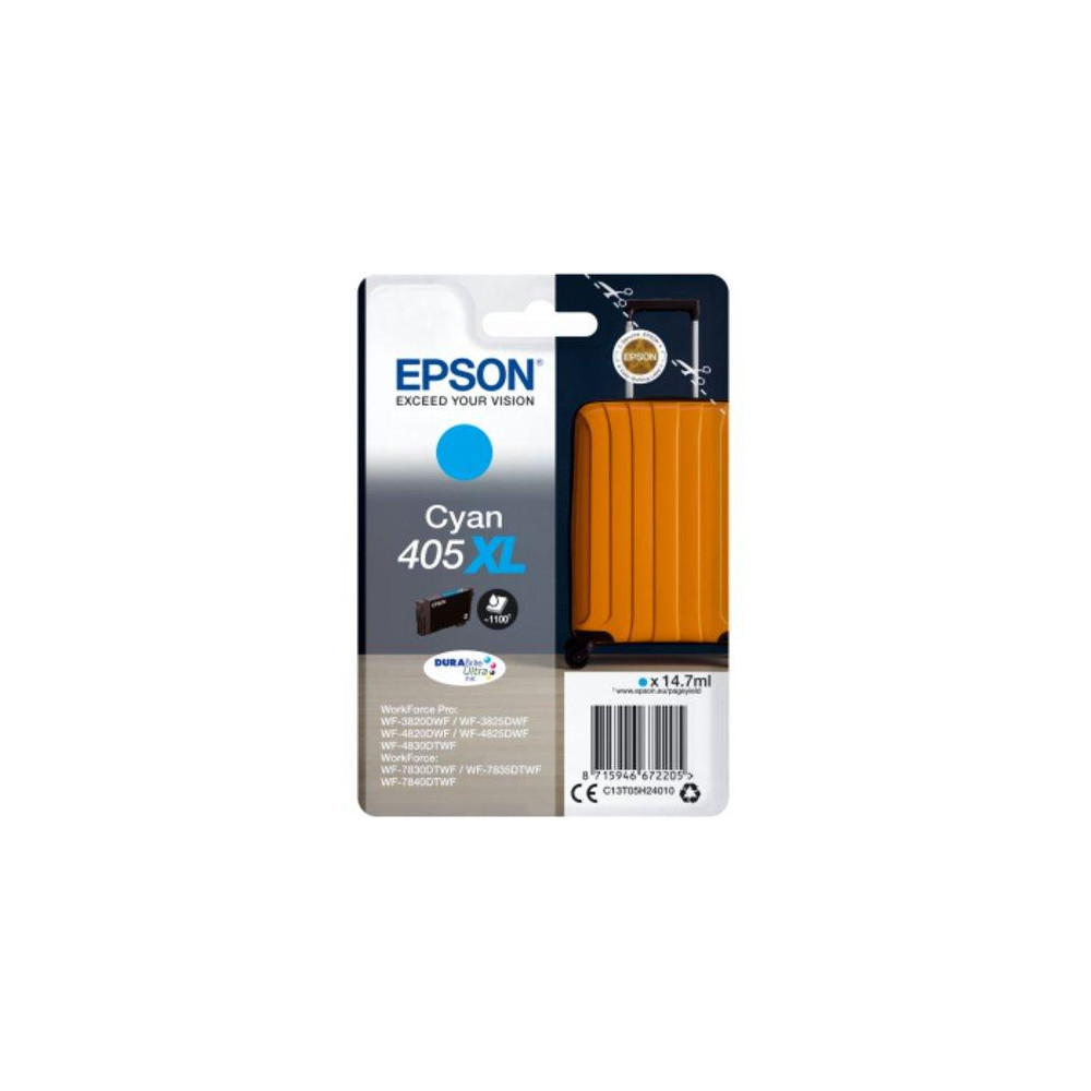 ORIGINAL Epson Cartuccia d'inchiostro ciano C13T05H24010 405 XL ~1100 Seiten 14,7ml