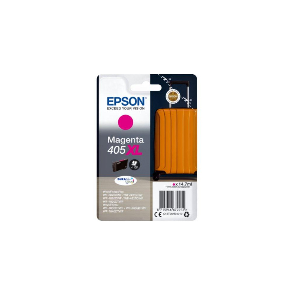 ORIGINAL Epson Cartuccia d'inchiostro magenta C13T05H34010 405 XL ~1100 Seiten 14,7ml