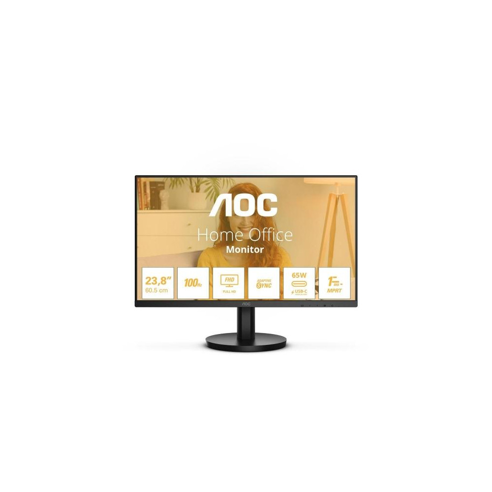 MONITOR AOC LED 23.8'' Wide 24B3CA2 IPS 1920x1080 4ms 250cd/mq 1.300:1 (20.000.000:1) 2x2W MM HDMI USB-C docking