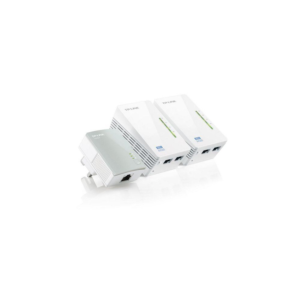 ADATTATORE POWERLINE TP-LINK WIRELESS EXTENDER TL-WPA4220TKIT CONF.3PZ, 2PZ TL-WPA4220 + 1PZ TL-PA4010, 500M WiFi Clone