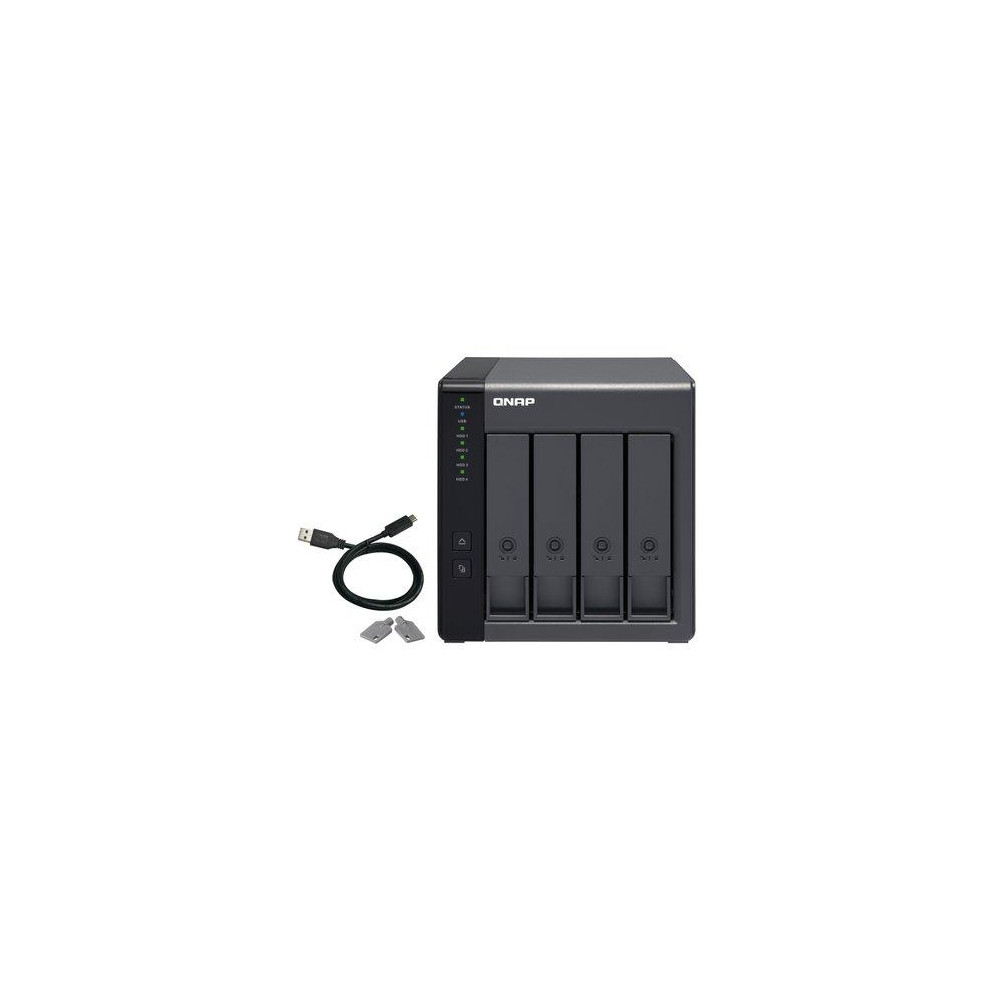 Expansion unit for NAS TOWER QNAP TR-004 x4HDD - USB 3.0 type-C hardware RAID external enclosure