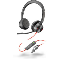 ORIGINAL HP Poly Accessori per computer nero 8X223AA Blackwire 8225 USB-C Cuffie stereo Poly Blackwire 8225 con connettore USB-C