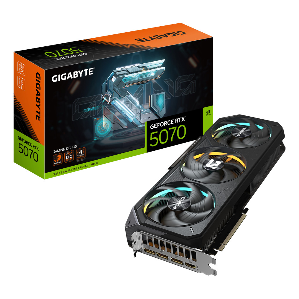 VGA Gigabyte GeForce® RTX 5070 12GB Gaming OC VGA Gigabyte GeForce® RTX 5070 12GB Gaming OC