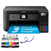 Epson EcoTank ET-2850 stampante multifunzione inkjet 3-in-1 A4, serbatoi ricaricabili alta capacità, 5 flaconi inclusi pari a 14