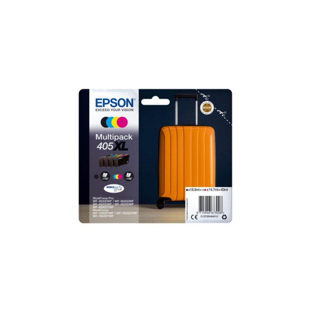 ORIGINAL Epson Multipack nero / ciano / magenta / giallo C13T05H64010 405XL ~4400 Seiten