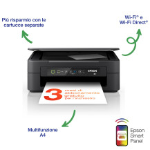Epson Expression Home XP-2200 stampante multifunzione A4 getto d'inchiostro 3in1, scanner, fotocopiatrice, Wi-Fi Direct, cartucc