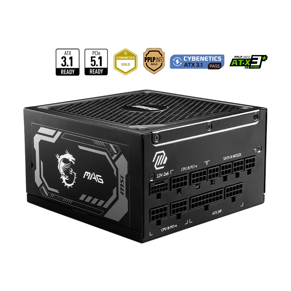 Power SupplyMSI MAG A1250GL PCIE5