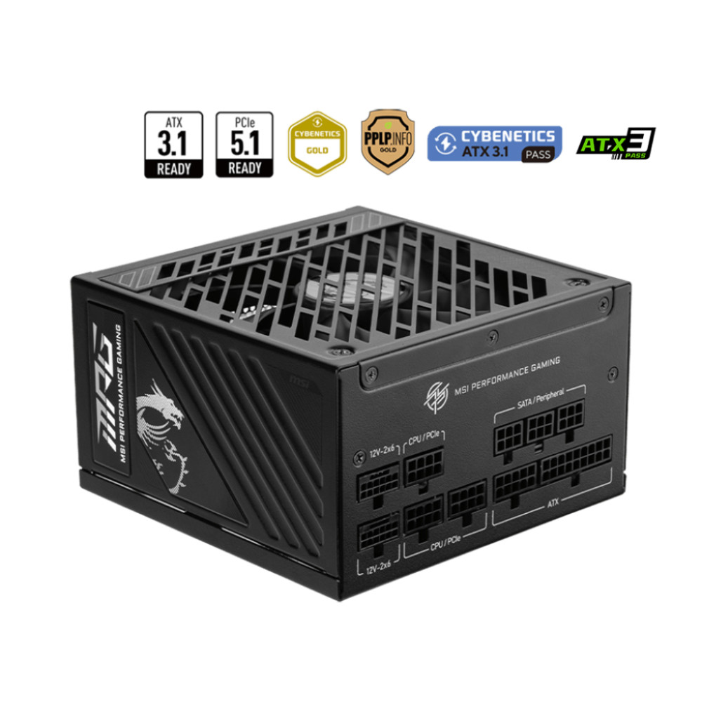 PC-Netzteil MSI MPG A1250GS PCIE5.1 - ATX3.1 306-7ZPFX11-CE0