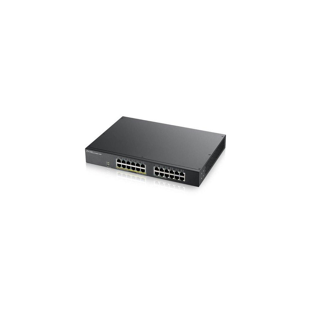 SWITCH ZYXEL GS1900-24EP-EU0101F 24P GIGABIT (12P POE EROG FINO 130W) - SUPP.IPV6, VLAN, RACK 19"