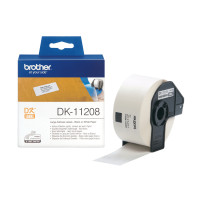 ORIGINAL Brother Etichette Nero su bianco DK-11208 etichette in carta per indirizzi, 38x90 mm bianco 400 et./ruolo