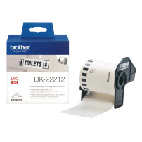 ORIGINAL Brother Etichette Nero su bianco DK-22212 etichetta a lunghezza continua, 62mm bianco 15,24m