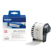 ORIGINAL Brother Etichette Nero su bianco DK-22223 etichetta a lunghezza continua, 50mm x 30, 48m bianca