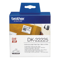 ORIGINAL Brother Etichette Nero su bianco DK-22225 etichetta a lunghezza continua, 38mm x 30,48m