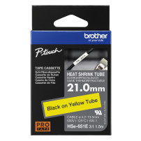 ORIGINAL Brother Nastro Nero su giallo HSe-651E