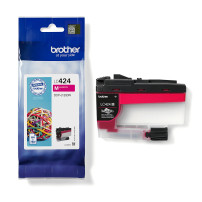 ORIGINAL Brother Cartuccia d'inchiostro magenta LC424M LC-424M ~750 Seiten