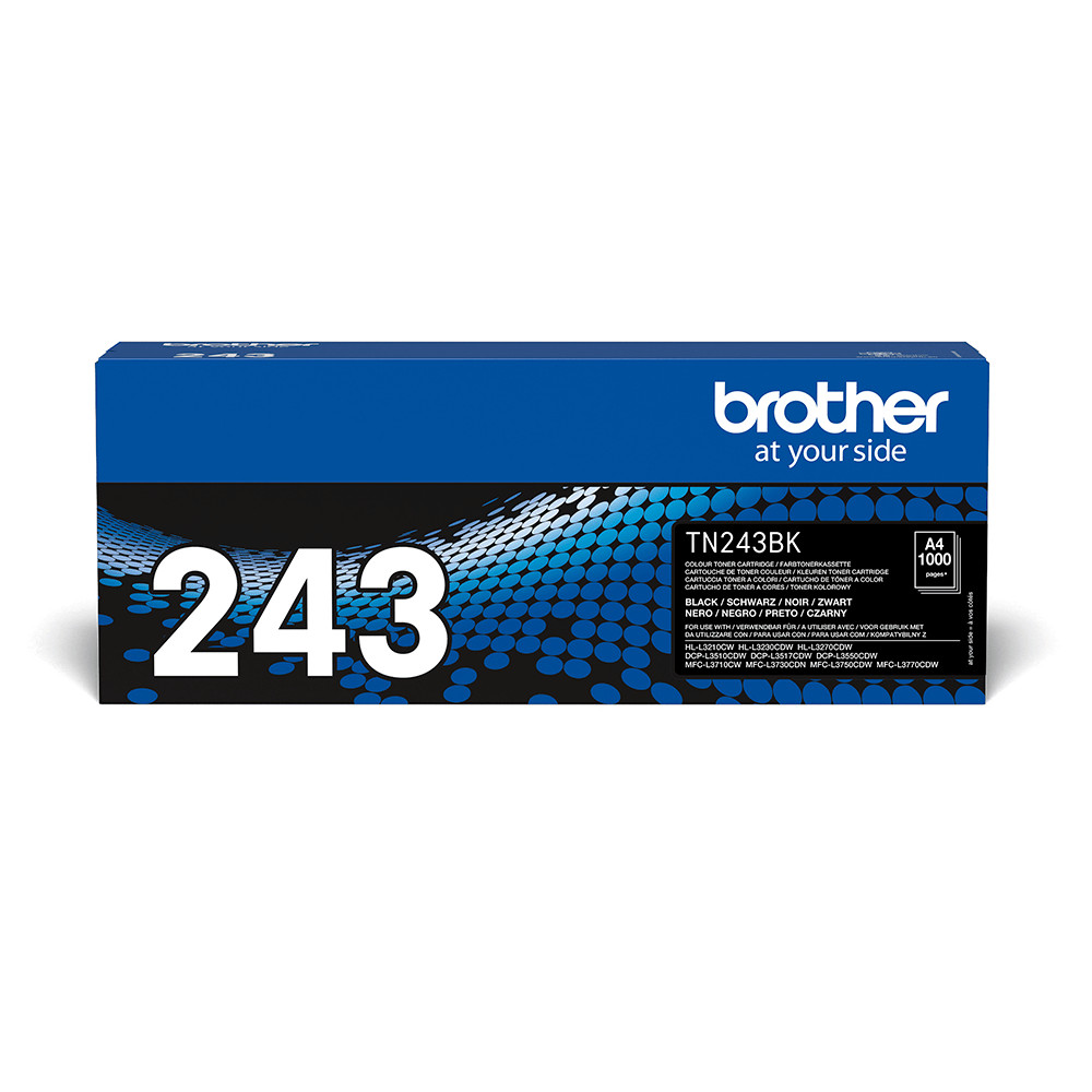 ORIGINAL Brother toner nero TN-243BK 243 ~1000 Seiten