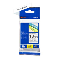 ORIGINAL Brother Nastro Nero su bianco TZe-241 TZ-241 18 mm x 8 m, laminato