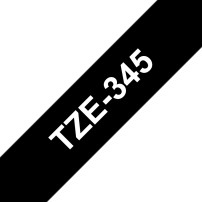 ORIGINAL Brother Nastro Bianco su nero TZe-345 TZ-345 18 mm x 8 m, laminato