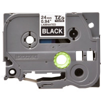 ORIGINAL Brother Nastro Bianco su nero TZe-355 TZ-355 24 mm x 8 m, laminato
