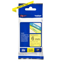 ORIGINAL Brother Nastro Nero su giallo TZe-611 TZ-611 6 mm x 8 m, laminato
