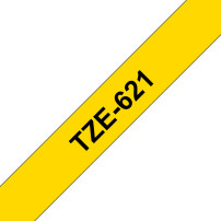 ORIGINAL Brother Nastro Nero su giallo TZe-621 TZ-621 9 mm x 8 m, laminato