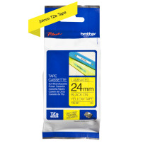 ORIGINAL Brother Nastro Nero su giallo TZe-651 TZ-651 24 mm x 8 m, laminato