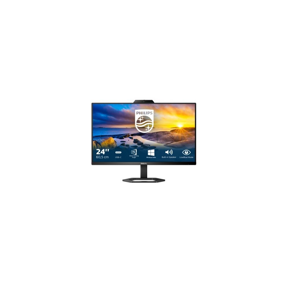 MONITOR PHILIPS LED 23.8"Wide 24E1N5300HE/00 IPS 1920x1080 1ms 300cd/mq 1.000:1 2x3W MM WEBCAM Pivot Reg.H HDMI DP USB-C docking