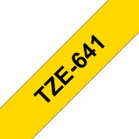 ORIGINAL Brother Nastro Nero su giallo TZe-641 TZ-641 18 mm x 8 m, laminato