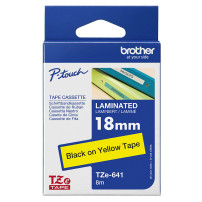 ORIGINAL Brother Nastro Nero su giallo TZe-641 TZ-641 18 mm x 8 m, laminato