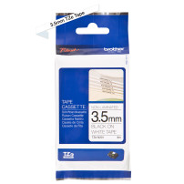 ORIGINAL Brother Nastro Nero su bianco TZe-N201 TZ-N201 3,5 mm x 8 m, non laminato