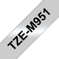 ORIGINAL Brother Nastro Nero su argento TZe-M951 TZ-M951 24 mm x 8 m, laminato