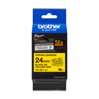 ORIGINAL Brother Nastro Nero su giallo TZe-S651 TZ-S651 24 mm x 8 m, laminato