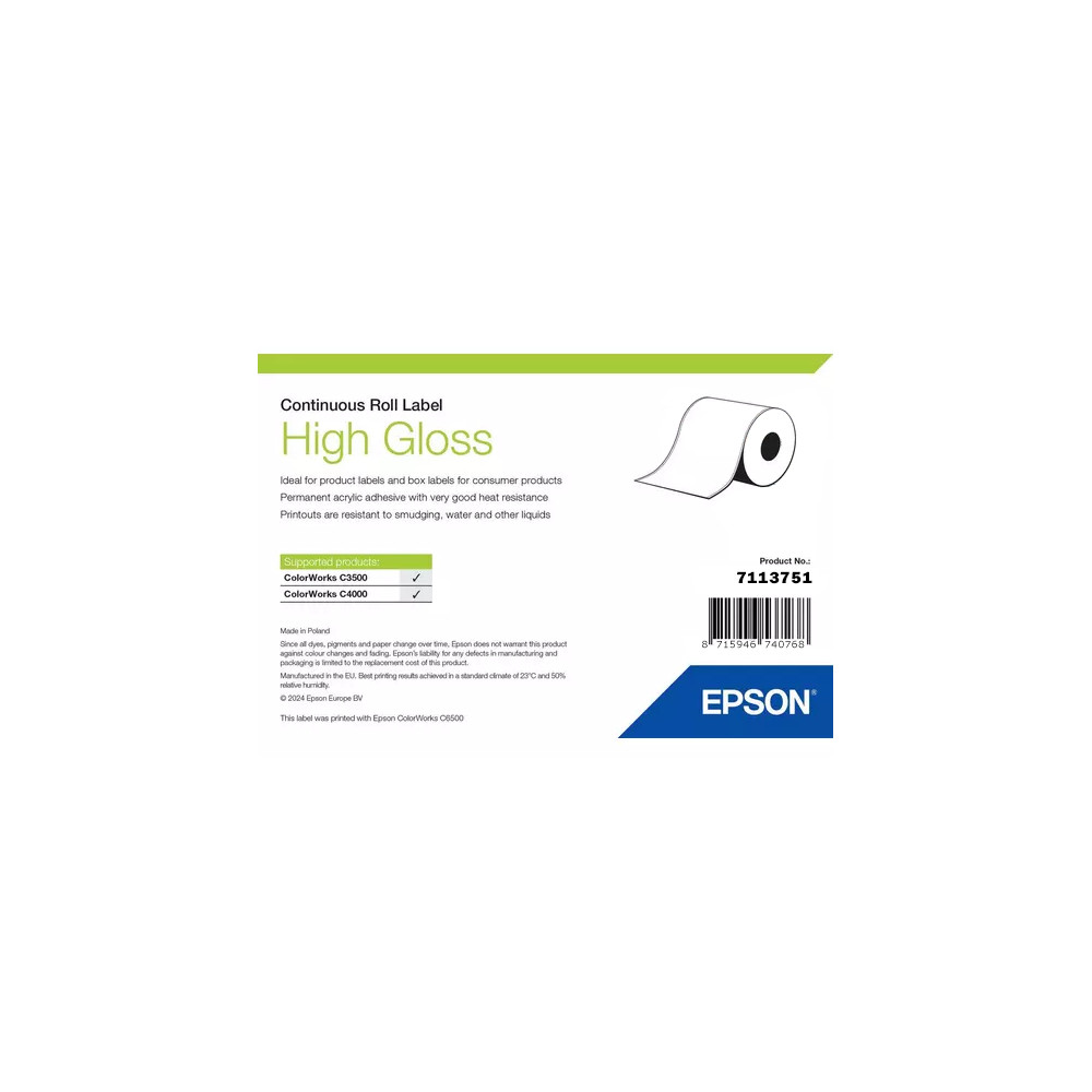 ORIGINAL Epson Etichette Bianco 7113751