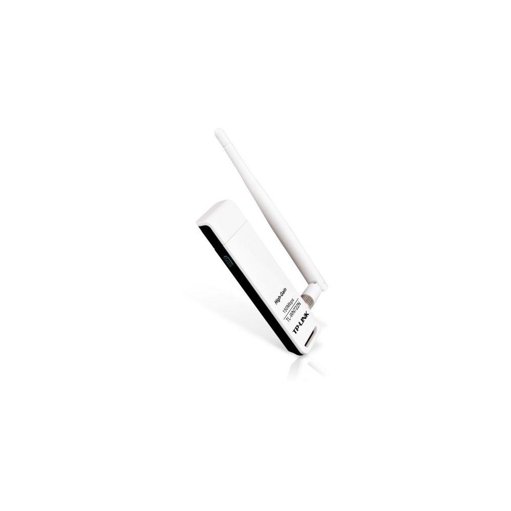 ADATTATORE WIRELESS TP-LINK TL-WN722N USB 2.0 150M LITE N HIGH GAIN 802.11n/g/b, 1 ANTENNA STACCABILE
