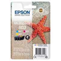 ORIGINAL Epson Multipack ciano / magenta / giallo C13T03U54010 603 ~540 Seiten
