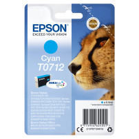 ORIGINAL Epson Cartuccia d'inchiostro ciano C13T07124012 T0712 ~345 Seiten 5,5ml