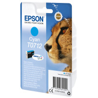 ORIGINAL Epson Cartuccia d'inchiostro ciano C13T07124012 T0712 ~345 Seiten 5,5ml