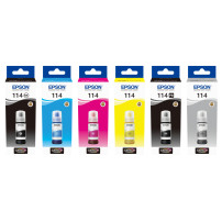 ORIGINAL Epson Cartuccia d'inchiostro Nero (Foto) C13T07B140 114 ~2300 Seiten 70ml