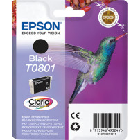 ORIGINAL Epson Cartuccia d'inchiostro nero C13T08014011 T0801 ~330 Seiten 7,4ml