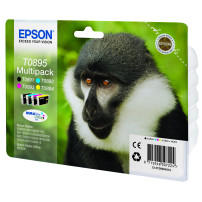 ORIGINAL Epson Multipack nero / ciano / magenta / giallo C13T08954010 T0895 ~700 Seiten 4 cartucce: T0891 + T0892 + T0893 + T089