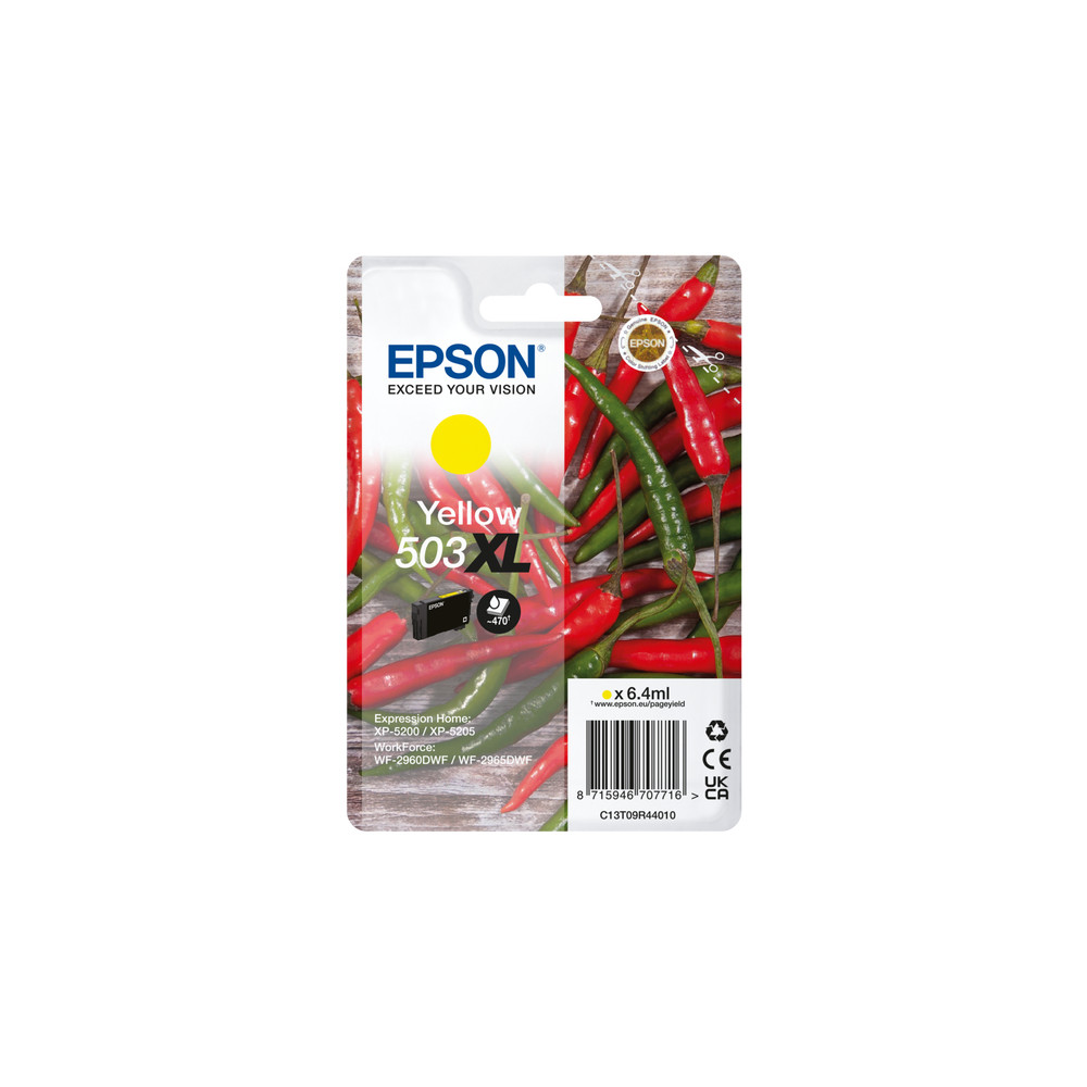 ORIGINAL Epson Cartuccia d'inchiostro giallo C13T09R44010 503 XL ~470 Seiten 6,4ml
