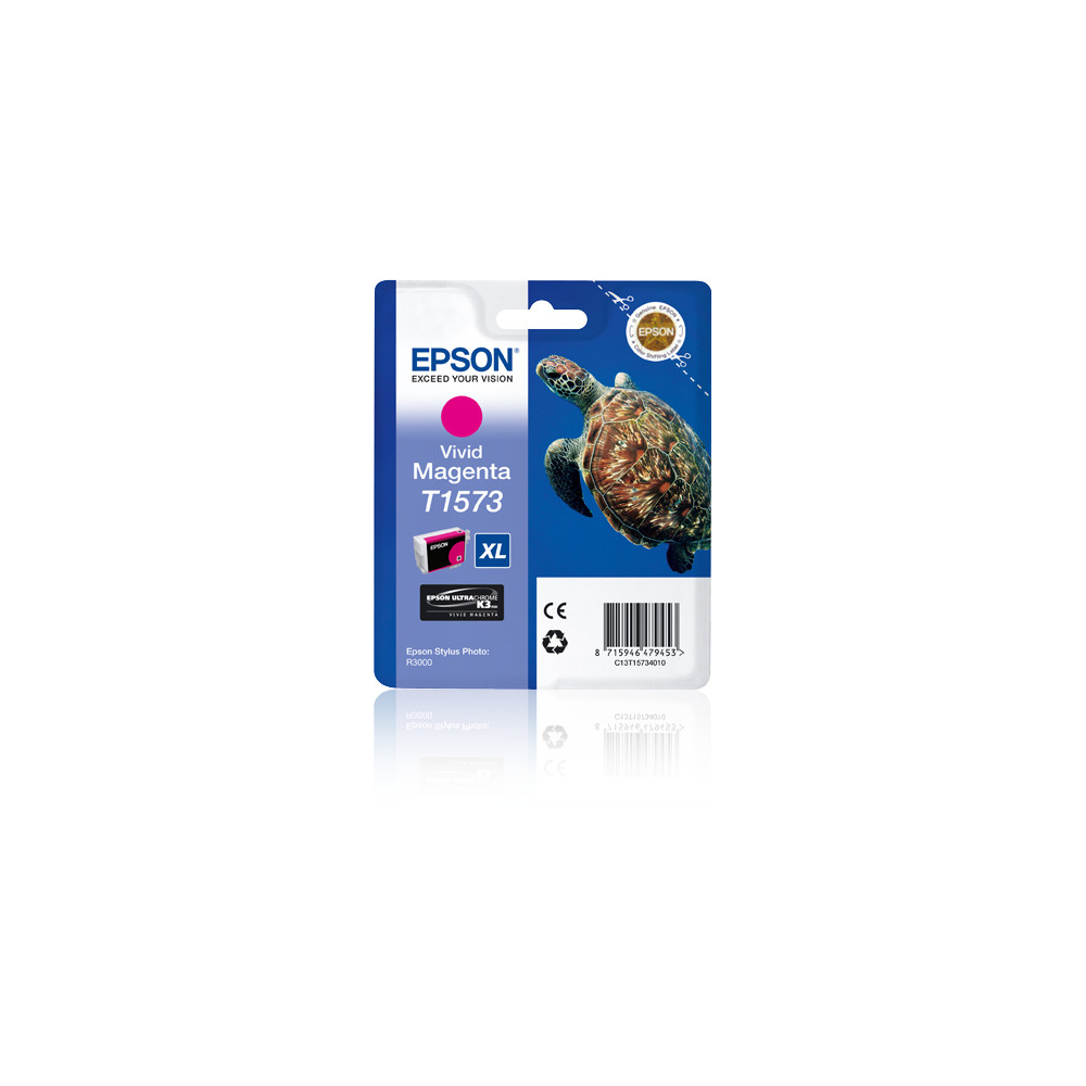 ORIGINAL Epson Cartuccia d'inchiostro magenta C13T15734010 T1573 XL ~2300 Seiten 25,9ml
