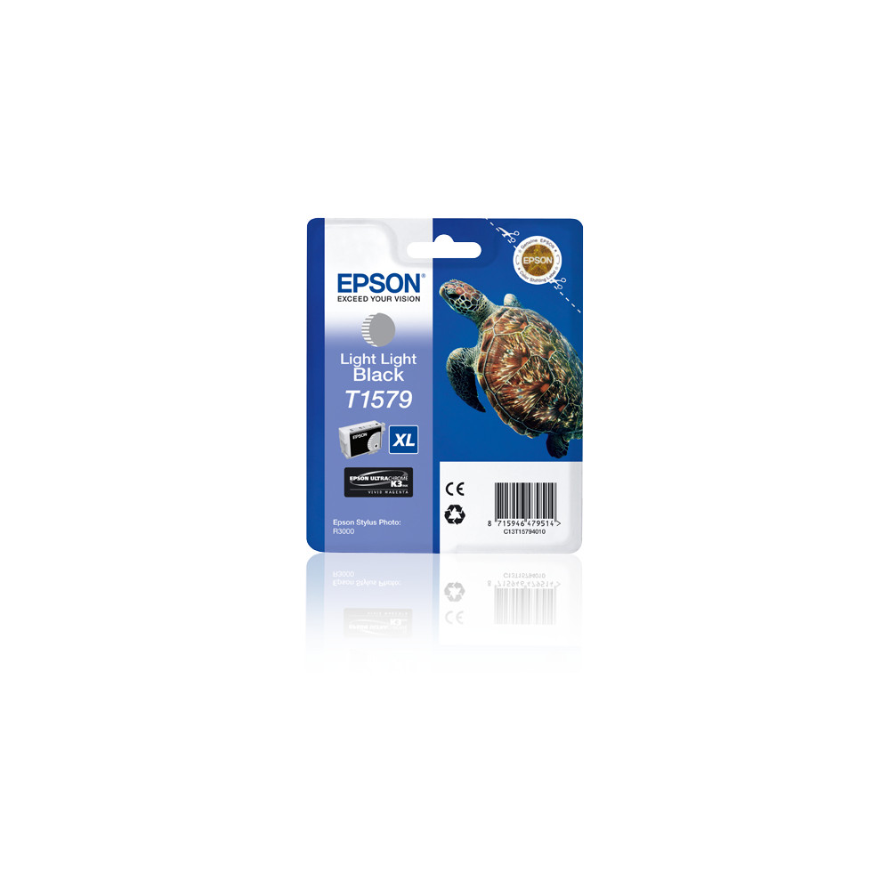 ORIGINAL Epson Cartuccia d'inchiostro lightlightblack C13T15794010 T1579 XL ~2300 Seiten 25,9ml