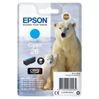 ORIGINAL Epson Cartuccia d'inchiostro ciano C13T26124012 26 ~300 Seiten 4,5ml standard