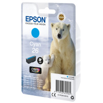 ORIGINAL Epson Cartuccia d'inchiostro ciano C13T26124012 26 ~300 Seiten 4,5ml standard