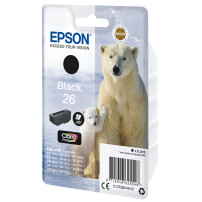 ORIGINAL Epson Cartuccia d'inchiostro nero C13T26014012 26 ~220 Seiten 6,2ml standard