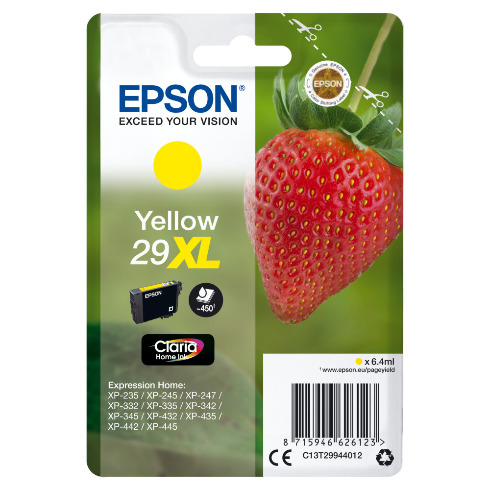 ORIGINAL Epson Cartuccia d'inchiostro giallo C13T29944012 29 XL ~450 Seiten 6,4ml XL